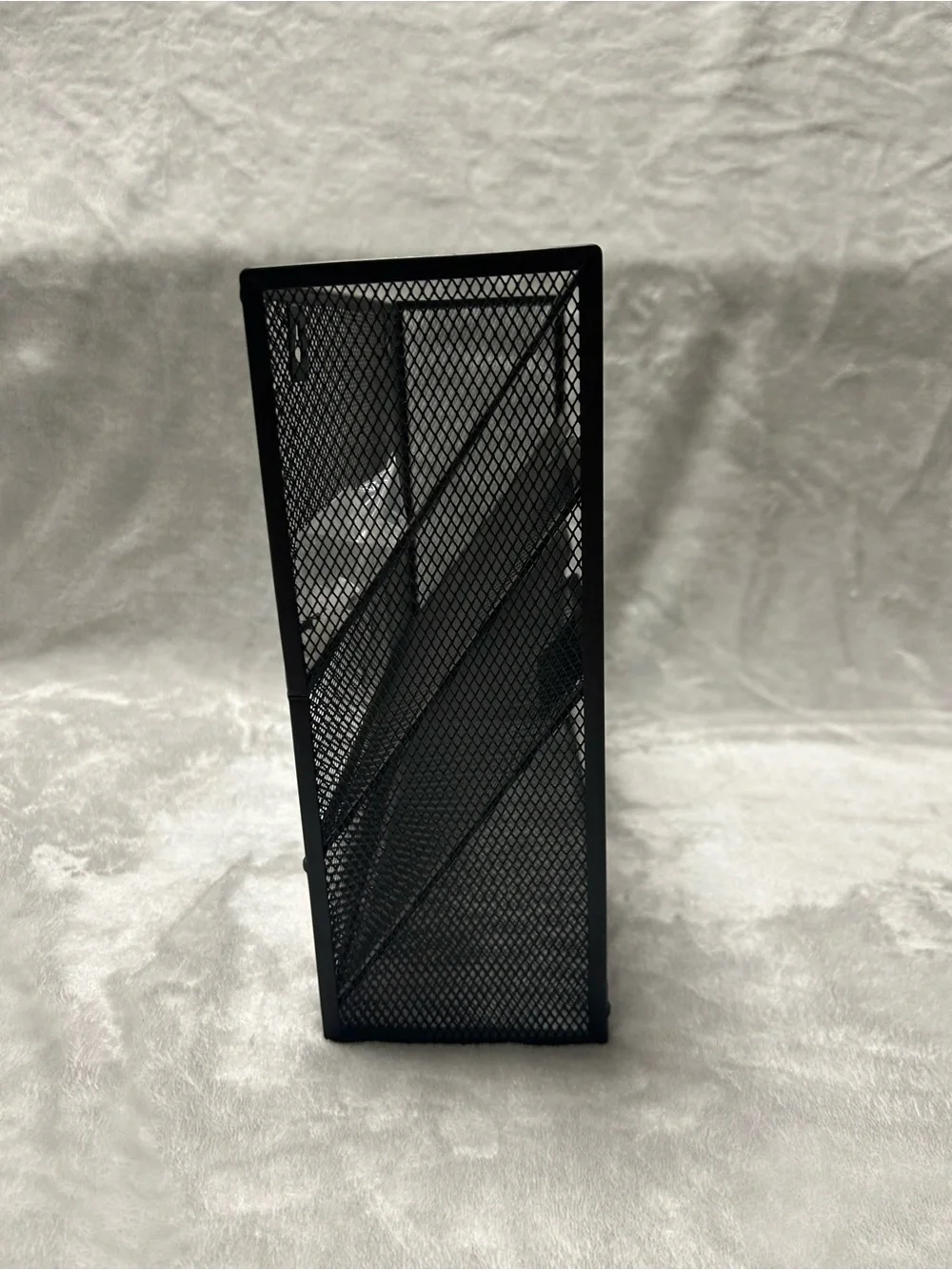 Black 3 Pockets Mesh Wall File Hanging Folder Holder Organizer Bottom Flat Tray